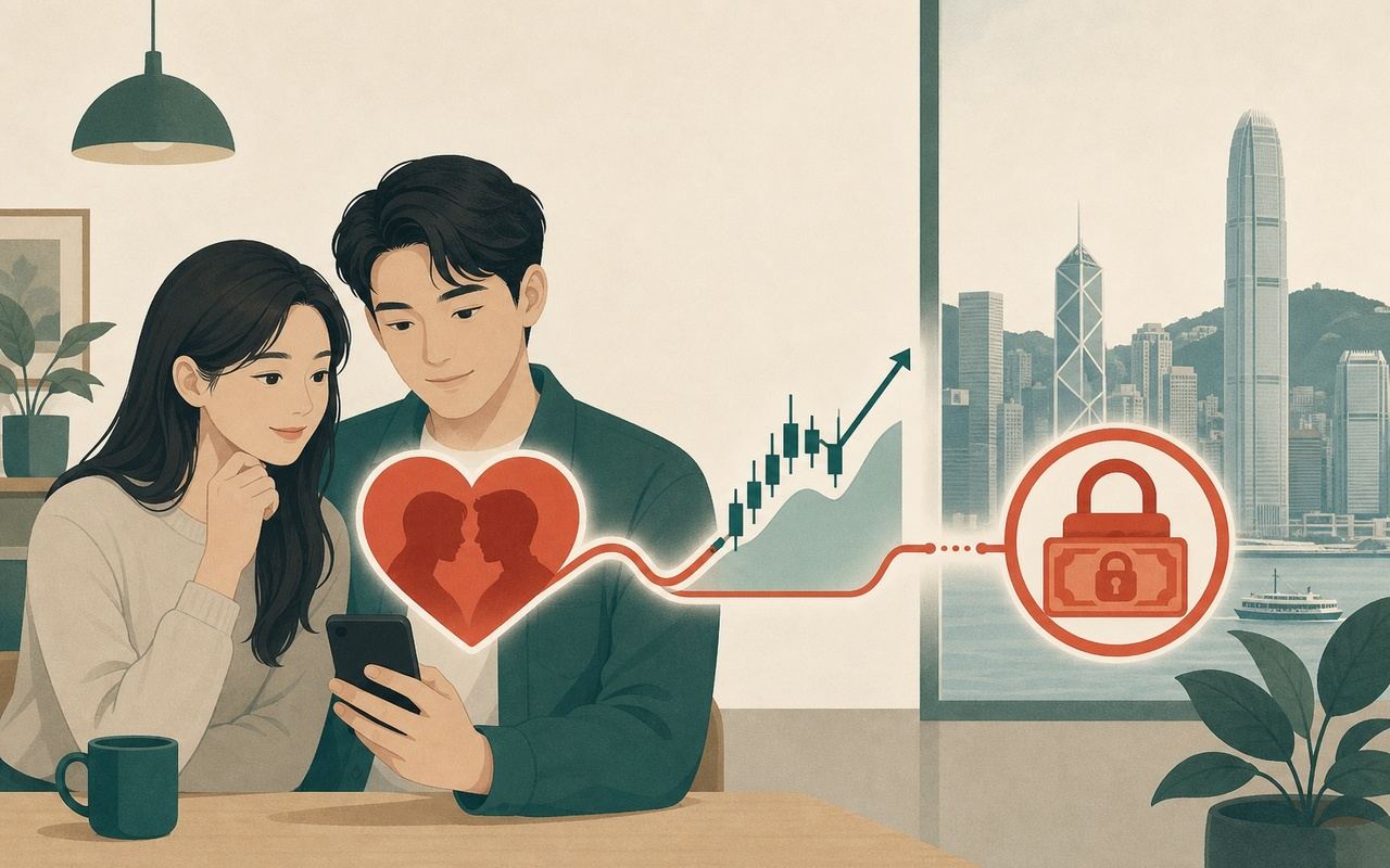 感情詐騙：網上戀人變投資老師殺豬盤示意圖